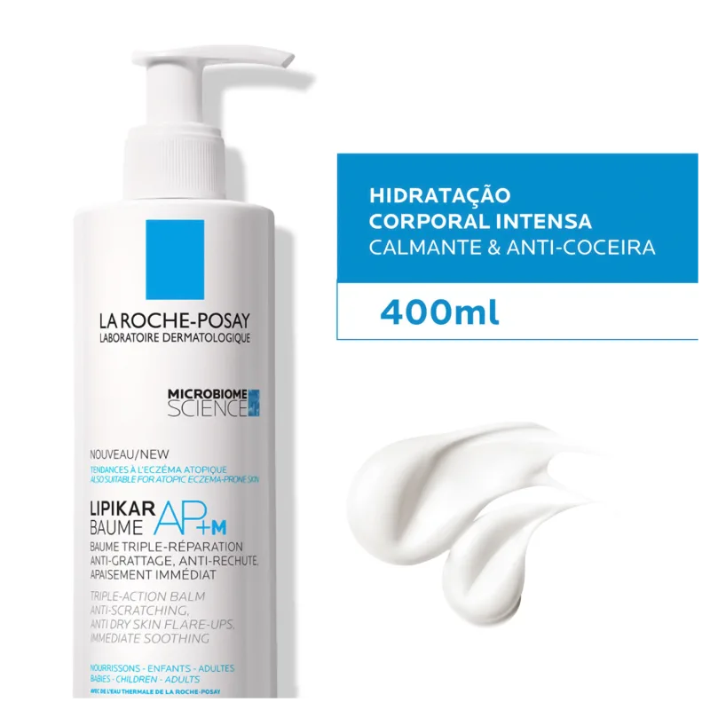 Kit com 2 Lipikar Baume AP + M - Hidratante Corporal 400ml