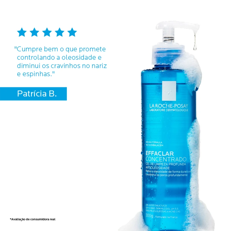 La Roche-Posay Effaclar Concentrado - Gel de Limpeza Facial 300g