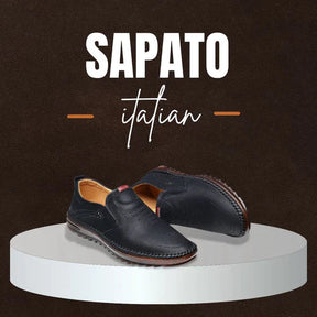 Sapato de Couro Italian Ortopédico -  Frete Grátis & Original